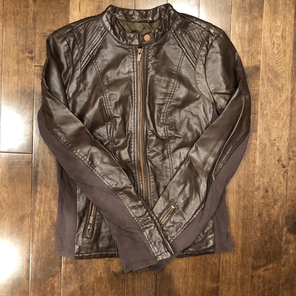 Express faux leather jacket